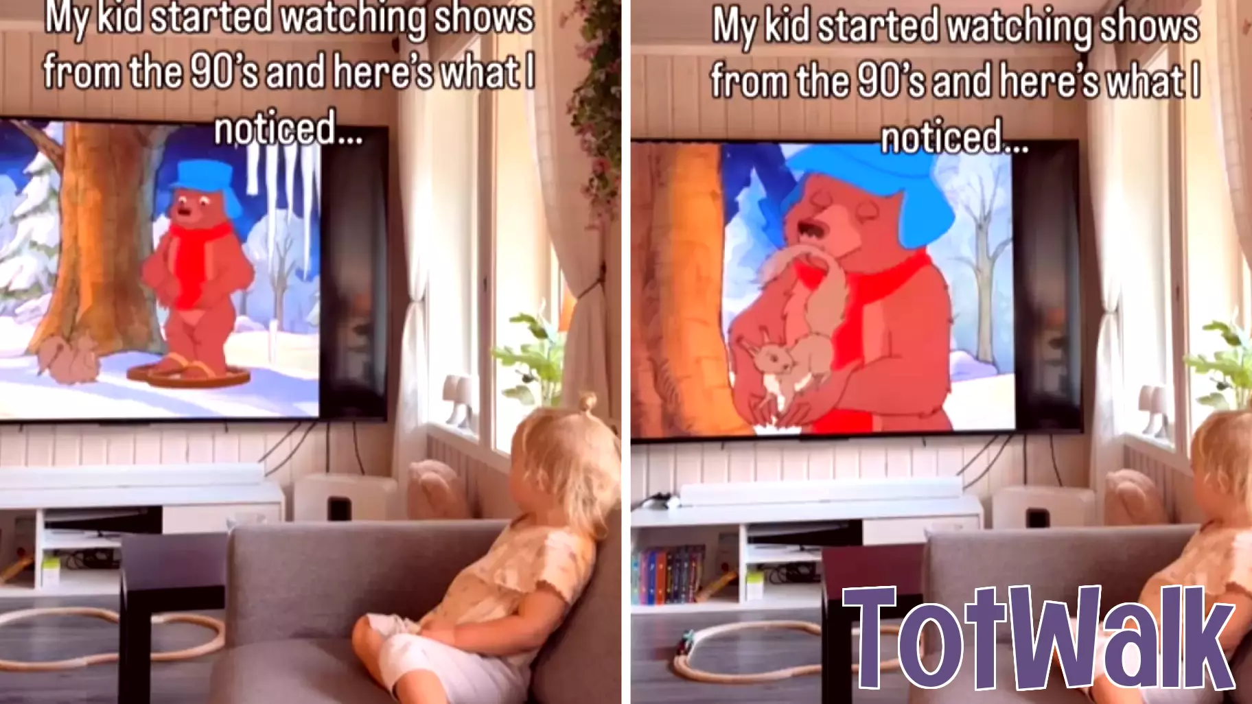 A Nostalgic Journey: Mom Introduces Her Child to '90s TV Shows