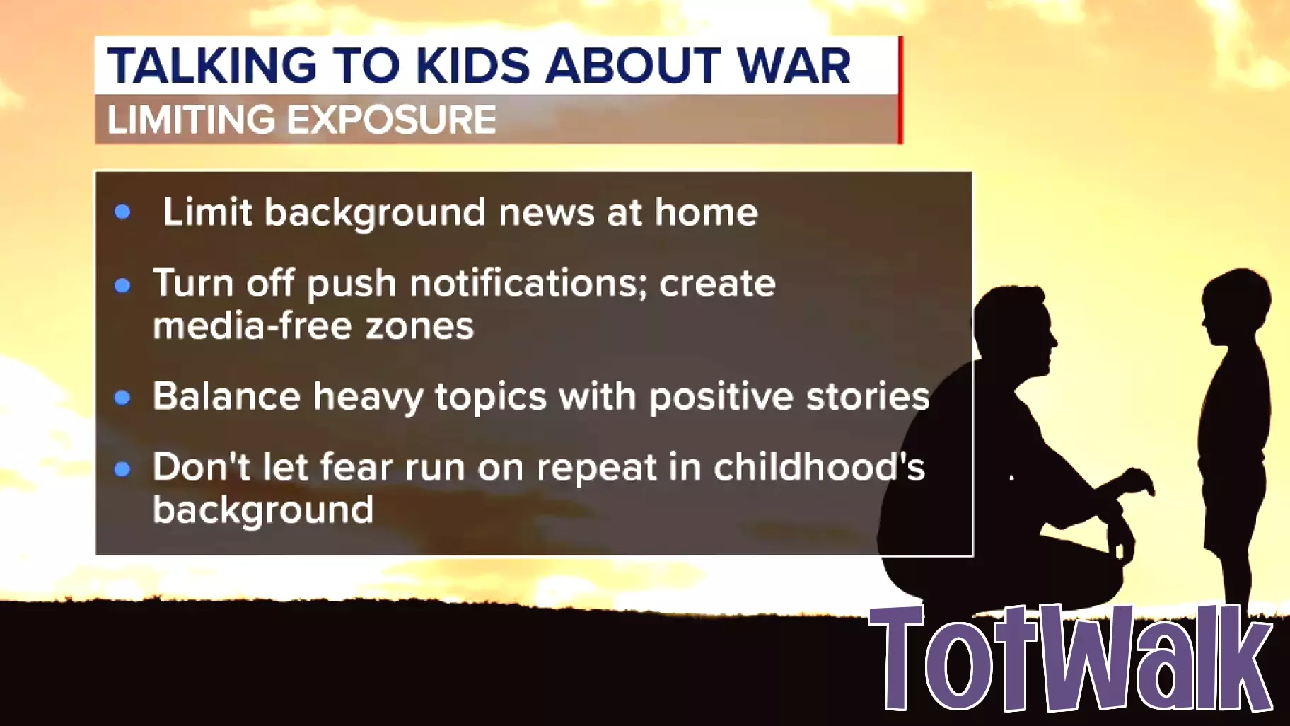 How to talk to your kids about war