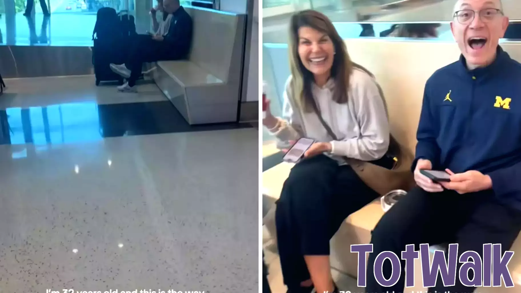 Millennial Daughter Surprised by Parents at Washington Airport
