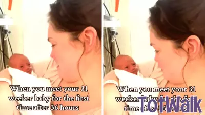 Emotional Reunion: Mother Meets Her Premature Baby After 36 Hours