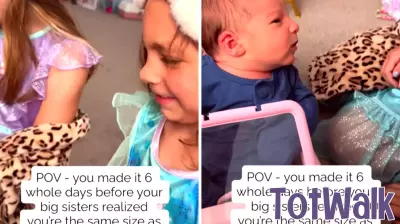 Hysterical Discovery: Newborn Left with Big Sisters