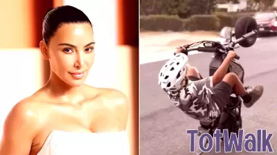 Kim Kardashian faces parenting police over praising son's 'dangerous' e-bike trick