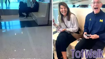 Millennial Daughter Surprised by Parents at Washington Airport